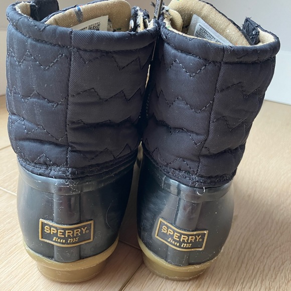 Sperry Black Quilted Duck Boots - Picture 5 of 6